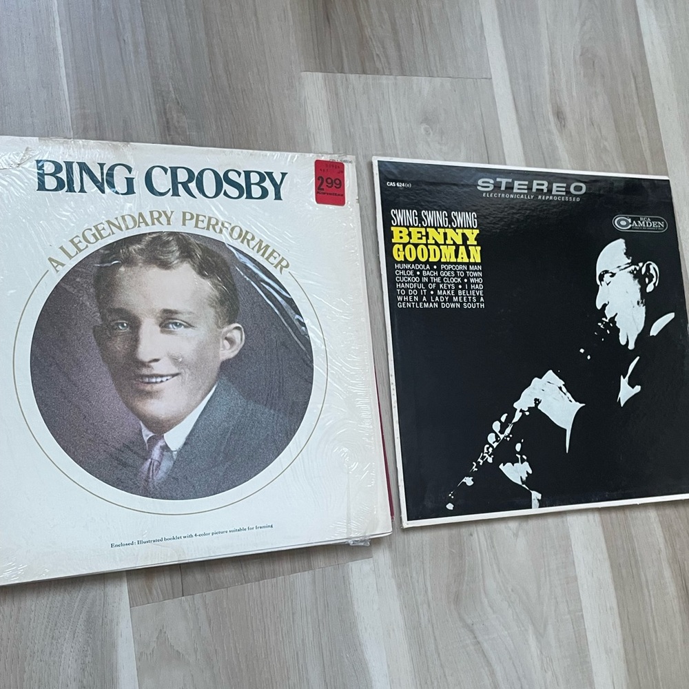 Bing Crosby and Benny Goodman Vinyl records